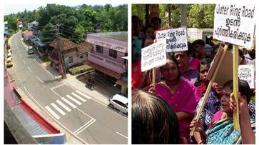 some have had their alignment shifted Widespread protest on Vizhinjam Outer Ring Road fvv some have had their alignment shifted Widespread protest on Vizhinjam Outer Ring Road fvv