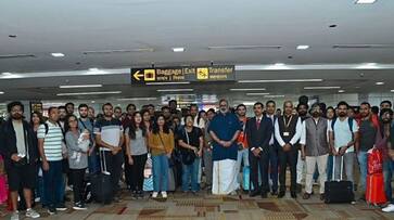 Operation Ajay ... First flight reached israel to New Delhi with 220 passengers AKP Operation Ajay ... First flight reached israel to New Delhi with 220 passengers AKP