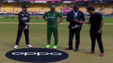 New Zealand Won the toss and Choose to Field First against Bangladesh in 11th Match of CWC 2023 at MA Chidambaram Stadium Chennai rsk New Zealand Won the toss and Choose to Field First against Bangladesh in 11th Match of CWC 2023 at MA Chidambaram Stadium Chennai rsk