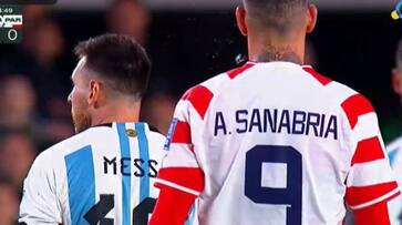 Lionel Messi reacts to spitting Controversy by Paraguay Player in WC qualifier gkc Lionel Messi reacts to spitting Controversy by Paraguay Player in WC qualifier gkc