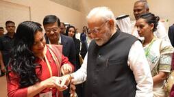 Symbol of friendship: Ana Lilia Rivera ties Rakhi on PM Modi's hand at P20 Summit WATCH AJR