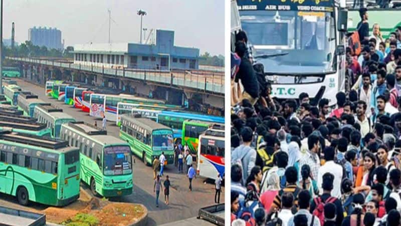 The transport department said that 5 lakh people have traveled by special bus due to the ongoing holiday KAK