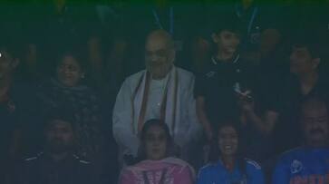 Amit Shah Watching India vs Pakistan Cricket World Cup Match at Narendra Modi Stadium, ahmedabad rsk Amit Shah Watching India vs Pakistan Cricket World Cup Match at Narendra Modi Stadium, ahmedabad rsk