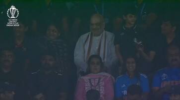 IND vs PAK Union Minister Amit shah present at Modi stadium Ahmedabad at ICC World cup 2023 ckm IND vs PAK Union Minister Amit shah present at Modi stadium Ahmedabad at ICC World cup 2023 ckm