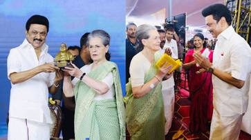 Congress president Sonia Gandhi spoke at the DMK Women's Rights Conference-rag Congress president Sonia Gandhi spoke at the DMK Women's Rights Conference-rag