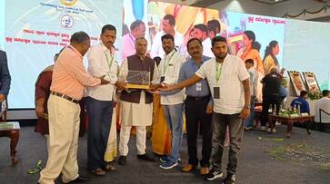 Tumkur : "To Baichapur Village" for Gandhi Village Award snr Tumkur : "To Baichapur Village" for Gandhi Village Award snr
