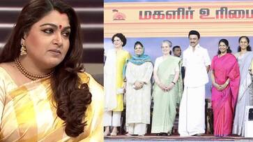DMK Magalir Manadu...kushboo criticized tvk DMK Magalir Manadu...kushboo criticized tvk