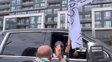Israel-Hamas war: Pro-Palestine, Taliban supporters clash in Canada amidst global protests WATCH AJR Israel-Hamas war: Pro-Palestine, Taliban supporters clash in Canada amidst global protests WATCH AJR