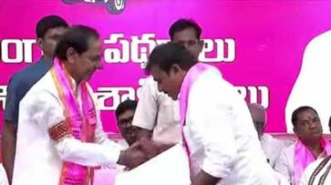 CM KCR to Given B-Forms to 28 MLA Candidates KRJ CM KCR to Given B-Forms to 28 MLA Candidates KRJ