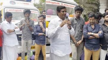 actor kpy bala gifted his 4th ambulance to people in hills ans actor kpy bala gifted his 4th ambulance to people in hills ans