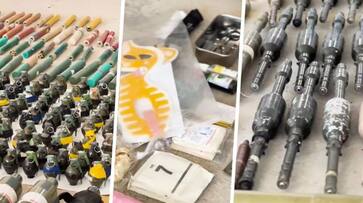 Hamas arsenal exposed: Inside the cache seized by Israel Defence Forces (WATCH) snt Hamas arsenal exposed: Inside the cache seized by Israel Defence Forces (WATCH) snt