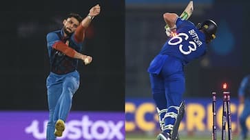 Delhi Crowd Cheer for Naveen Ul Haq in England vs Afghanistan Match after Virat Kohli Patch up gkc Delhi Crowd Cheer for Naveen Ul Haq in England vs Afghanistan Match after Virat Kohli Patch up gkc
