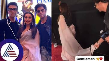 Kuch Kuch Hota Hai screening SRK holds Ranis pallu netizens react suc Kuch Kuch Hota Hai screening SRK holds Ranis pallu netizens react suc