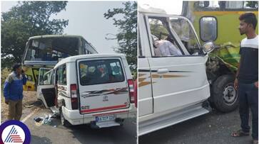 Gadag Breaking KSRTC bus Tata Sumo collides five died Gadag Breaking KSRTC bus Tata Sumo collides five died