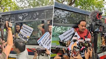 Jantar Mantar: At least 50 pro-Palestine supporters detained for denouncing Israel over Gaza action (WATCH) snt Jantar Mantar: At least 50 pro-Palestine supporters detained for denouncing Israel over Gaza action (WATCH) snt