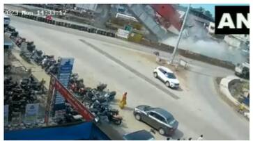 Under Construction big Flyover Collapses In Maharashtra prm Under Construction big Flyover Collapses In Maharashtra prm