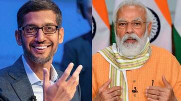 Prime Minister Narendra Modi Virtually met Google CEO Sundar Pichai and discussed many initiatives ans Prime Minister Narendra Modi Virtually met Google CEO Sundar Pichai and discussed many initiatives ans