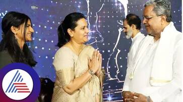 Karnataka CM Siddaramaiah talks about Dr Rajkumar and Puneeth family in statue inauguration vcs Karnataka CM Siddaramaiah talks about Dr Rajkumar and Puneeth family in statue inauguration vcs