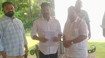 BRS MLA Rathod Bapurao meeting with TPCC Chief Revanth Reddy AKP BRS MLA Rathod Bapurao meeting with TPCC Chief Revanth Reddy AKP