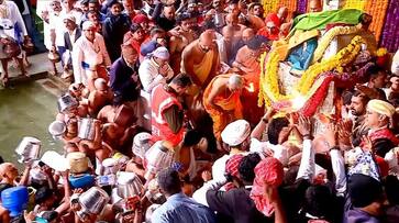 Thousands Of Devotees Witness Cauvery Theerthodbhava In Tala Kaveri gvd Thousands Of Devotees Witness Cauvery Theerthodbhava In Tala Kaveri gvd