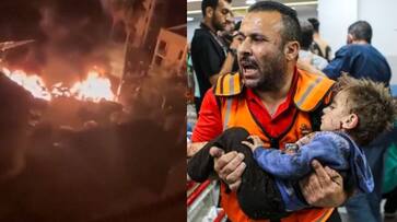 Missile attack on Gaza hospital More than 100 dead Israel says we did not attack which is Hamas's own rocket misfire akb Missile attack on Gaza hospital More than 100 dead Israel says we did not attack which is Hamas's own rocket misfire akb