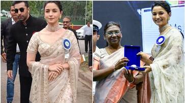 alia bhatt reched to receive national award by wearing her wedding saree hyp alia bhatt reched to receive national award by wearing her wedding saree hyp