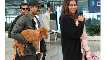 Ram Charan and Upasana first foreign trip with their daughter KlinKaara dtr Ram Charan and Upasana first foreign trip with their daughter KlinKaara dtr