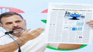 Rahul Gandhi Accusing PM Modi of protecting Adani citing The Financial Times report smp Rahul Gandhi Accusing PM Modi of protecting Adani citing The Financial Times report smp