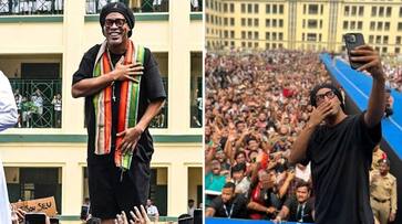 Football 'Thank You Kolkata': Brazilian legend Ronaldinho shares his love with fans after magical moment osf Football 'Thank You Kolkata': Brazilian legend Ronaldinho shares his love with fans after magical moment osf