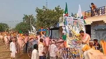 Farmers Did Padayatra to Babaladi Ajja for Rain in Vijayapura grg Farmers Did Padayatra to Babaladi Ajja for Rain in Vijayapura grg