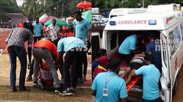 State School Sports Festival; The student injured his neck during the long jump and was shifted to the medical college State School Sports Festival; The student injured his neck during the long jump and was shifted to the medical college