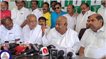 HD Devegowda dissolved JDS state units and elected HD Kumaraswamy as new JDS state president sat HD Devegowda dissolved JDS state units and elected HD Kumaraswamy as new JDS state president sat