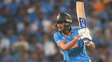 Shubman Gil missed his maiden world cup century against Sri Lanka in 33rd world cup match at Wankhede Stadium rsk Shubman Gil missed his maiden world cup century against Sri Lanka in 33rd world cup match at Wankhede Stadium rsk