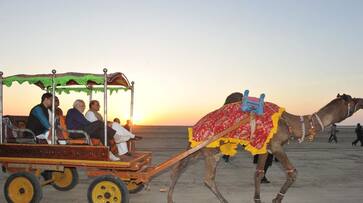 PM Modi 'absolutely thrilled' after Gujarat's Dhordo gets UN's 'Best Tourism Village' tag; see pictures PM Modi 'absolutely thrilled' after Gujarat's Dhordo gets UN's 'Best Tourism Village' tag; see pictures