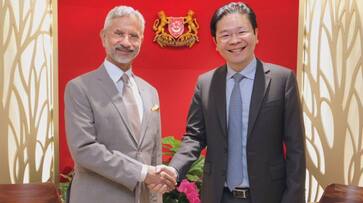 Indian External Affairs minister Jaishankar in singapore meet deputy pm of singapore ans Indian External Affairs minister Jaishankar in singapore meet deputy pm of singapore ans