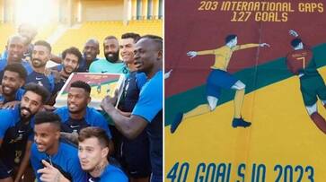 football Cristiano Ronaldo's 40th goal in 2023 celebrated with heartwarming cake surprise osf football Cristiano Ronaldo's 40th goal in 2023 celebrated with heartwarming cake surprise osf