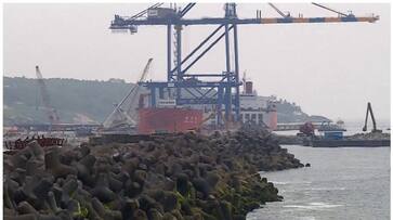The second crane will be launched today at Vizhinjam sts The second crane will be launched today at Vizhinjam sts