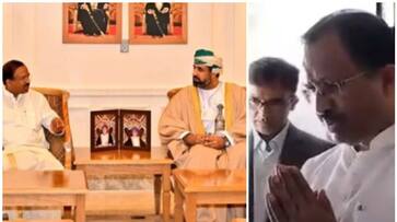 gulf news V Muraleedharan visited Shiva Temple and Sultan Qaboos Grand Mosque rvn gulf news V Muraleedharan visited Shiva Temple and Sultan Qaboos Grand Mosque rvn