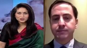 Israeli Guest Angry at TV News Anchors Colour of Saree SSM Israeli Guest Angry at TV News Anchors Colour of Saree SSM
