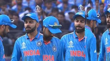 ICC World cup 2023 IND vs NZ Virat Kohli Rohit sharma Animated talks viral on social Media ckm ICC World cup 2023 IND vs NZ Virat Kohli Rohit sharma Animated talks viral on social Media ckm