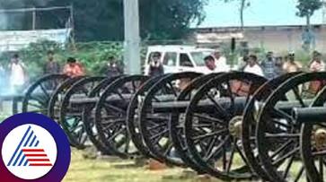 Mysore Dasara Festival Explosives explode while training in palace ground rav Mysore Dasara Festival Explosives explode while training in palace ground rav