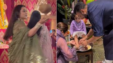 Durga Puja 2023: Rani Mukerji, Tanishaa perform Dhununchi dance, Shilpa Shetty does Kanya Puja with daughter Durga Puja 2023: Rani Mukerji, Tanishaa perform Dhununchi dance, Shilpa Shetty does Kanya Puja with daughter