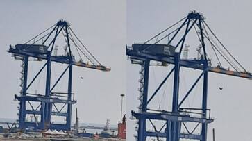 Kerala: Third crane to be unloaded from Zhen Hua 15 Chinese ship at Vizhinjam International Seaport today rkn Kerala: Third crane to be unloaded from Zhen Hua 15 Chinese ship at Vizhinjam International Seaport today rkn