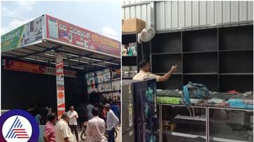 Mobiles and TVs collected for sale during dasara festival were robbed in Tumkur sat Mobiles and TVs collected for sale during dasara festival were robbed in Tumkur sat