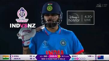 Record 4 Crore fans tune in to watch Virat Kohli equal Sachin Tendulkar on Disney+ Hotstar kvn Record 4 Crore fans tune in to watch Virat Kohli equal Sachin Tendulkar on Disney+ Hotstar kvn