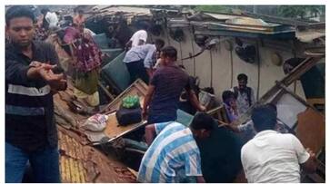 Passenger trains collide with goods train bangladesh, 15 dead, several injured prm Passenger trains collide with goods train bangladesh, 15 dead, several injured prm