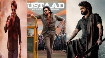 Dussehra Special Posters from Devara ustaad bhagat singh and Guntur Kaaram movies NSK Dussehra Special Posters from Devara ustaad bhagat singh and Guntur Kaaram movies NSK