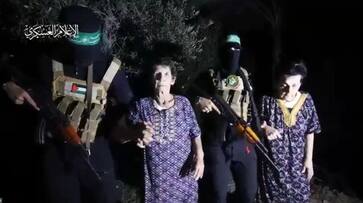 Hamas Terrorist Release 2 more Israel Hostages from gaza after IDF airstrike ckm Hamas Terrorist Release 2 more Israel Hostages from gaza after IDF airstrike ckm