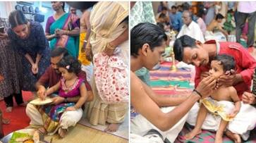 Admission of students in schools takes place on the occasion of Vijayadashami KAK Admission of students in schools takes place on the occasion of Vijayadashami KAK