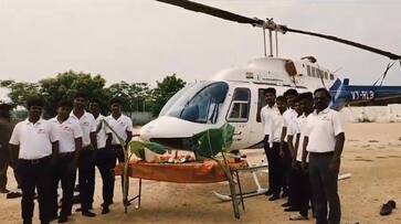 private company employees celebrate ayudha pooja with helicopter in madurai vel private company employees celebrate ayudha pooja with helicopter in madurai vel